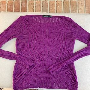 Lauren Ralph Lauren Crochet Silky sweater